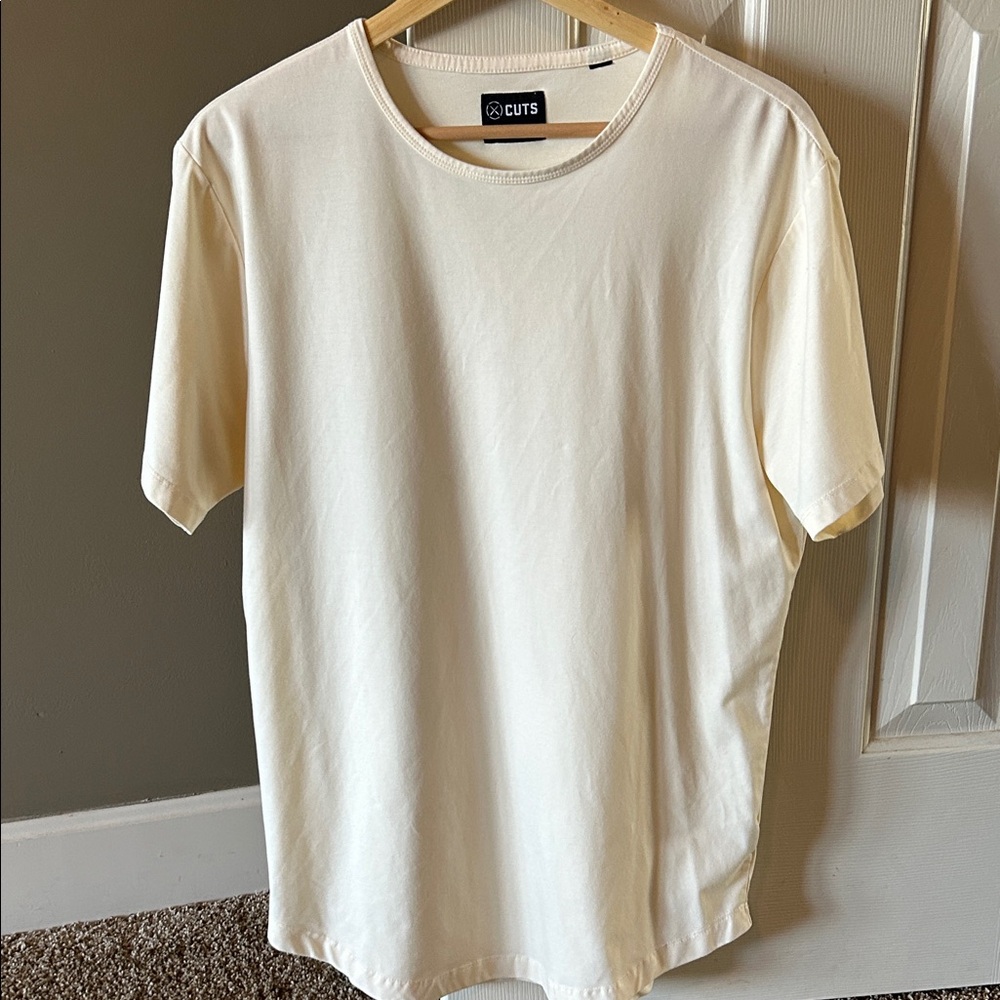 Cuts Clothing Cream Long Sleeve Tee